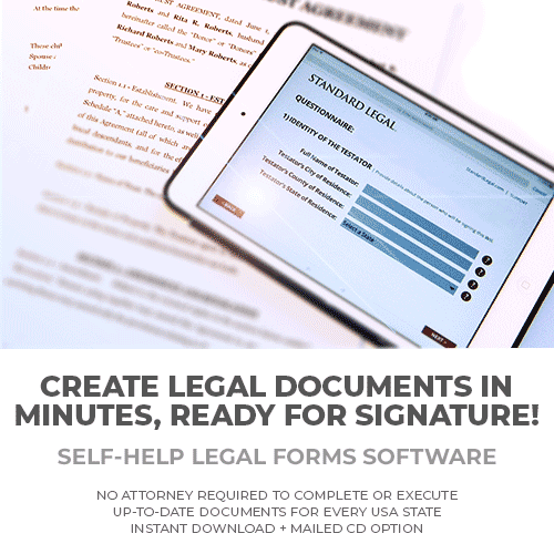 Create Self Help Legal Documents in Minutes: Standard Legal