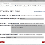 Standard Legal Entity POA Q&A screen 2