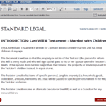 Standard Legal Will Q&A Intro